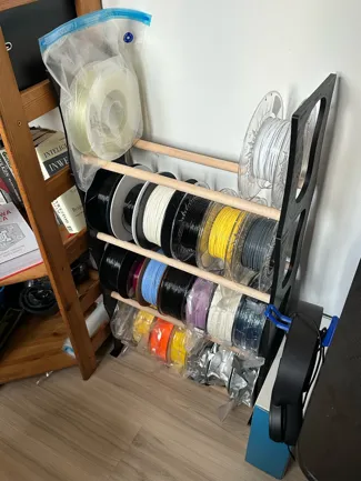 Modular Filament Spool Shelf/Rack