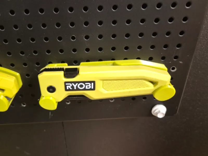 Ryobi Foldable Knife Wall Mount- Peg Board