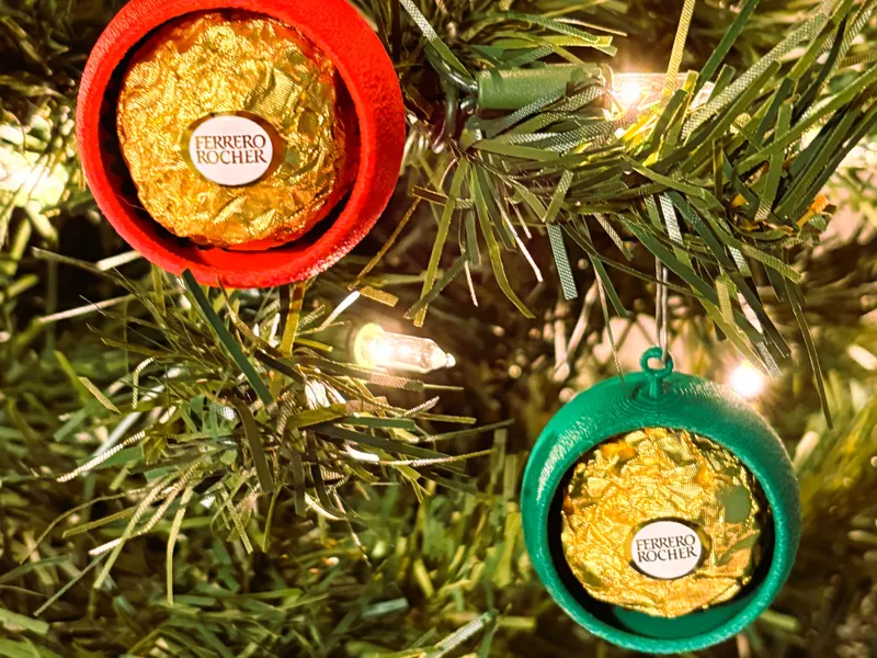 Christmas Candy Ball Ornament