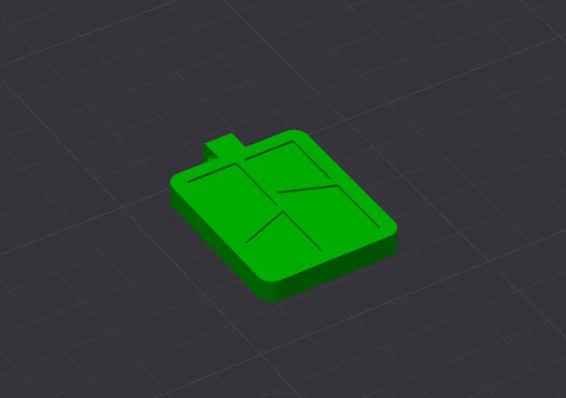 Keychain bambulab one Color, simply print - Portachiavi bambulab un colore