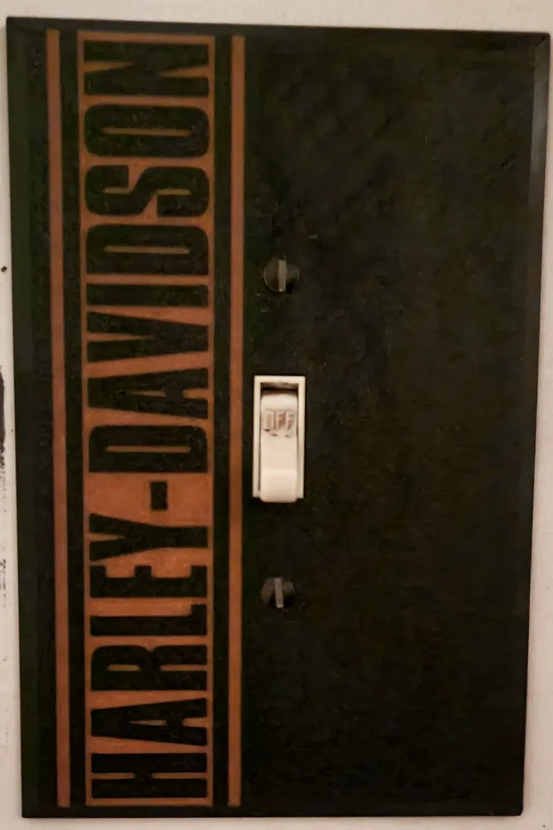 Harley Davidson Single Gang Switch Plate