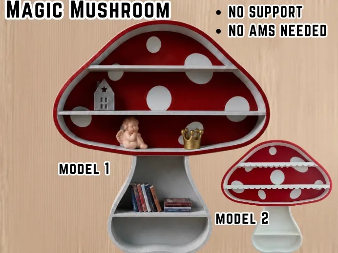 Magic Mushroom Shelf_Two Models