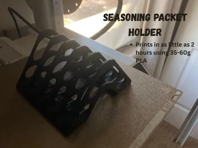 Seasoning packet holder
