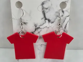 Friday Red Shirt Earrings R.E.D.