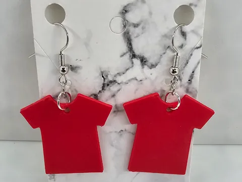 Friday Red Shirt Earrings R.E.D.