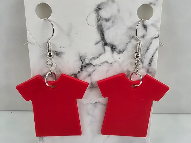 Friday Red Shirt Earrings R.E.D.