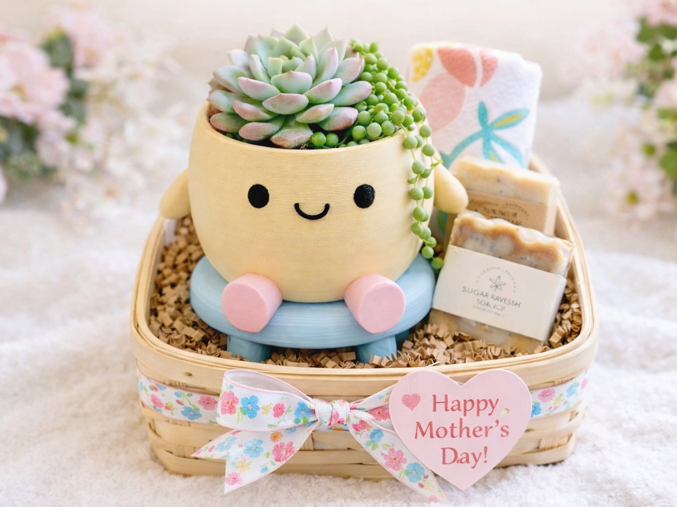 Cute Sitting Planter Pot with Chair Stand