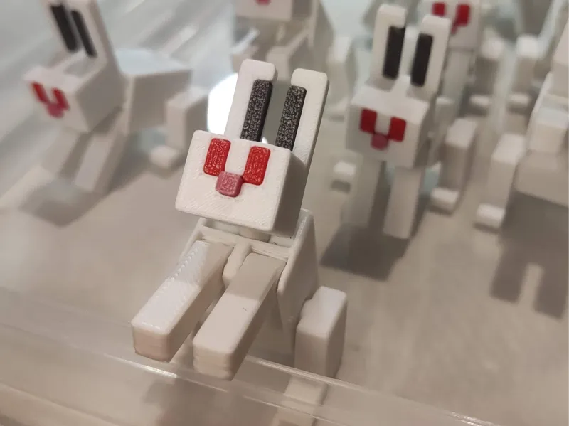 Minecraft Rabbit Articulated (no AMS remix)