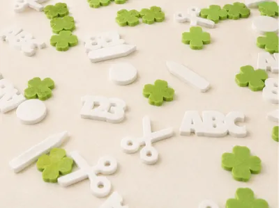 Confetti School Enrollment Scatter Decoration 123, ABC, etc