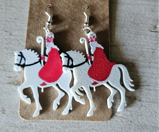 Sinterklaas earrings