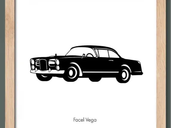 Facel Vega HK 500 silhouette