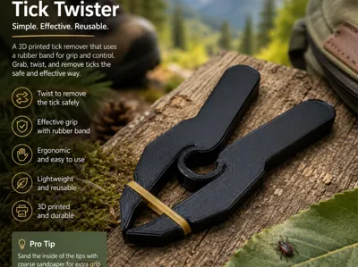 Tick Twister – Simple Rubber Band Tick Remover
