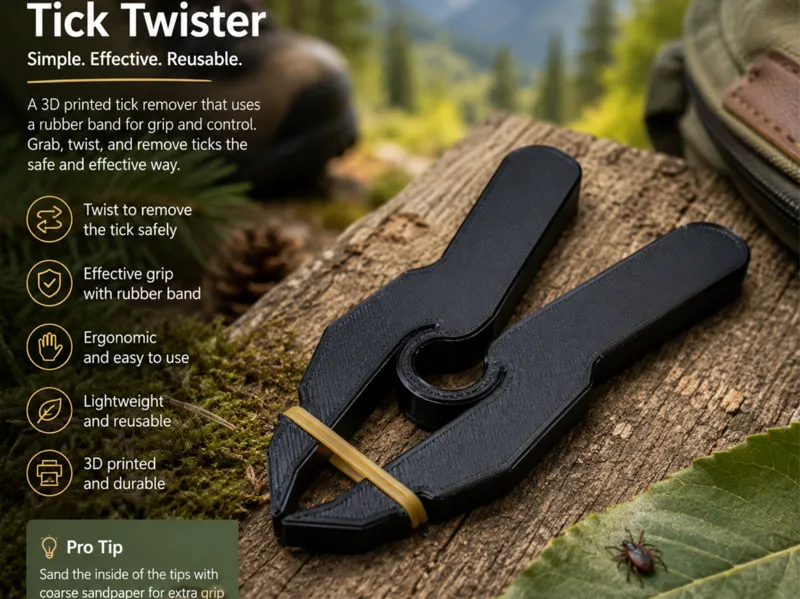 Tick Twister – Simple Rubber Band Tick Remover