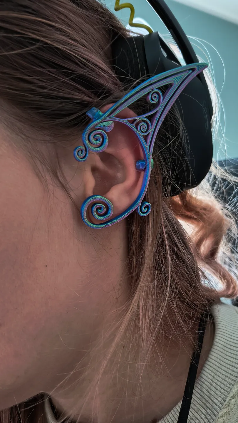 Elf ears with ear cuffs - Free 3D Print Model - MakerWorld
