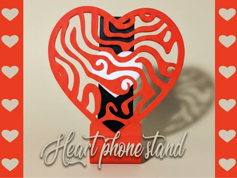 Heart phone stand