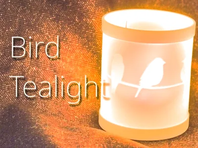 Bird Tealight LED Round