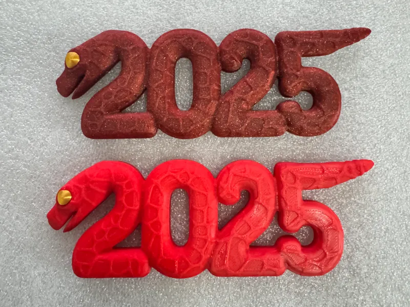 2025蛇年冰箱贴(无需支撑)