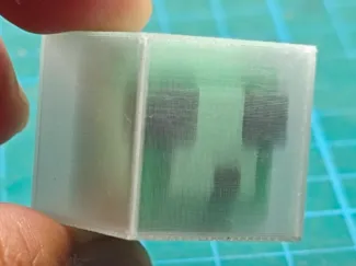 Multicolor Minecraft Slime Assembly Model