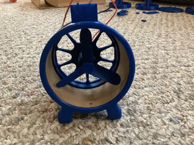 Cardboard Spool Fan