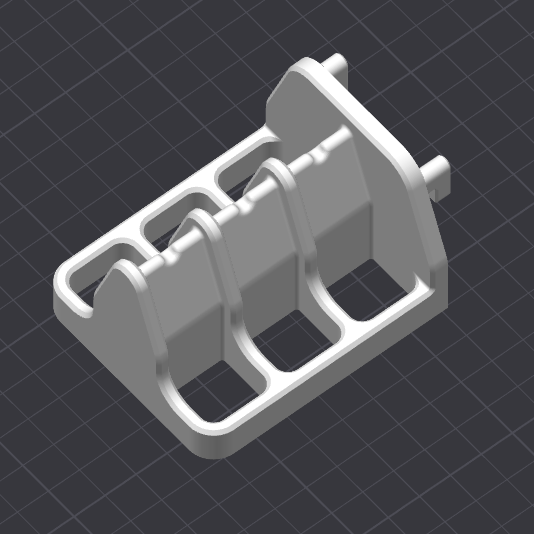 Miniatura 2 do modelo 3D IKEA Skadis 宜家洞洞板 钳类工具收纳架