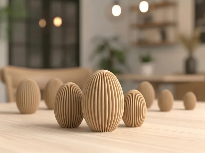 Easter Egg Collection | Ribbed Scandi Decor