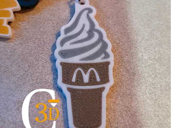 Ice Cream Keychain |Helado McDonald's - McD