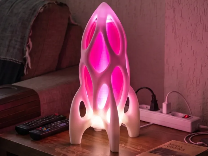 LED Lamp - Kit 001 - Voronoi Xenomorph Rocket