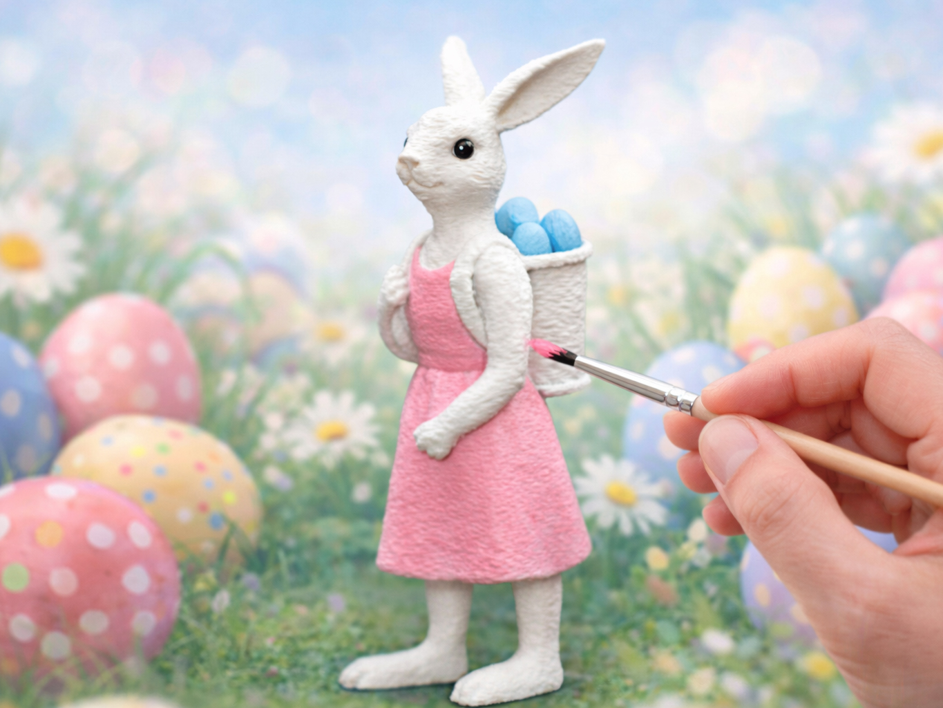 Easter Bunny Paint-Your-Own – Spring Character