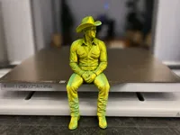 Cowboy assis - figurine western — photo 3