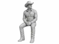 Cowboy assis - figurine western — photo 4