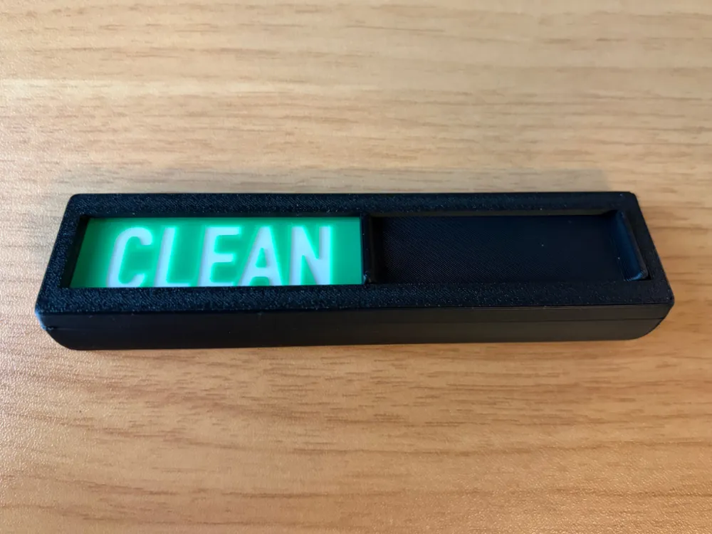 Dishwasher Dirty Clean Slider Sign - Free 3D Print Model - MakerWorld