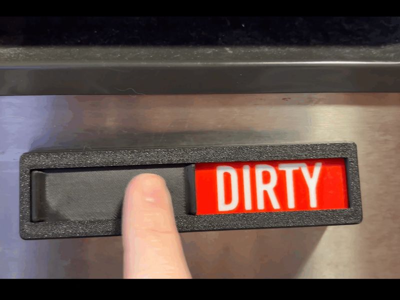 Dishwasher Dirty Clean Slider Sign