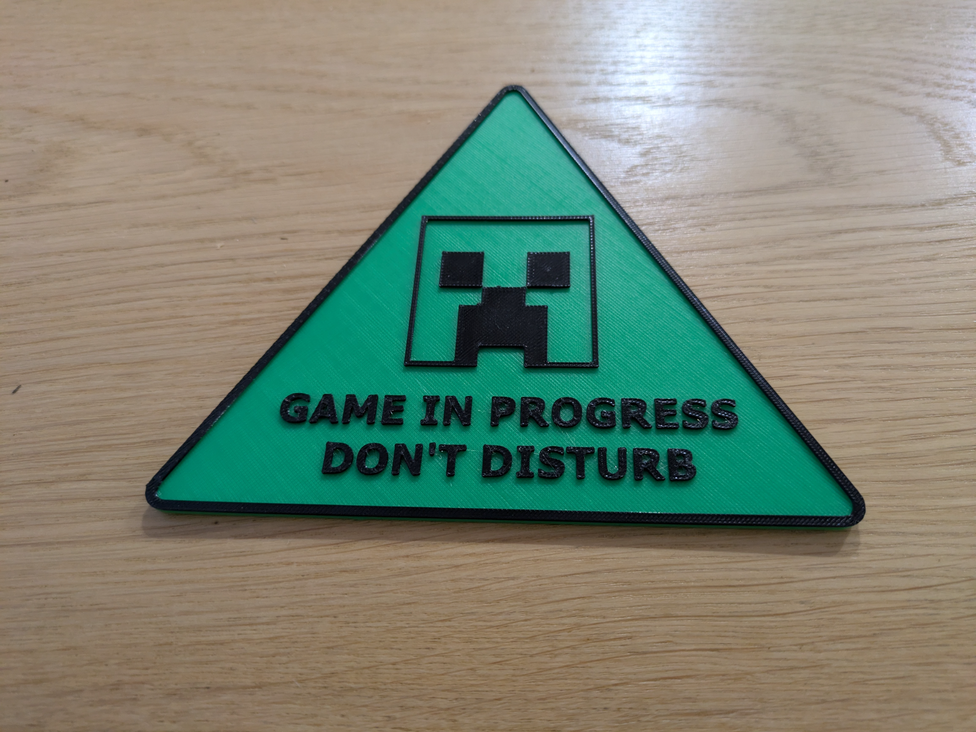 Minecraft style "Don't Disturb" Door Plaque