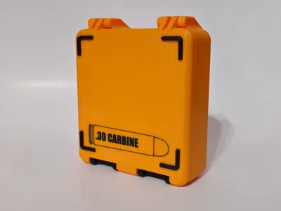 30 Carbine Ammo Box - 100 Round - Stackable