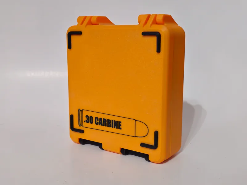 30 Carbine Ammo Box - 100 Round - Stackable