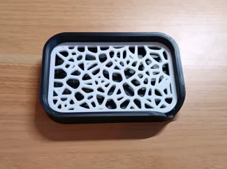 porte-savon avec égouttoir 