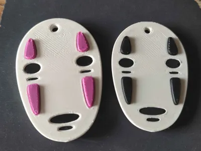 Cute Kaonashi / No-Face Keychain