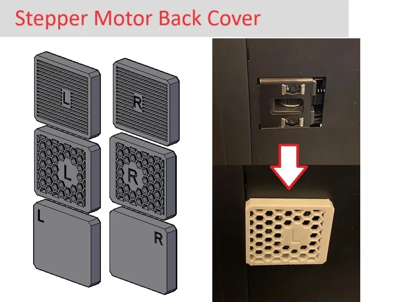 X1/P1 Stepper Motor Back Cover