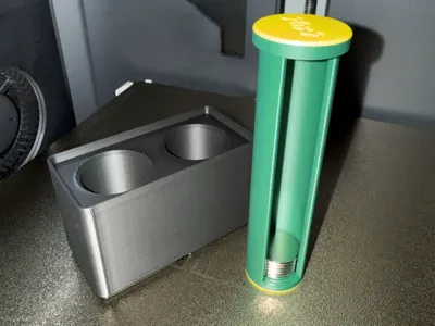 20mm magnet tubes, gridfinity 2x1 base