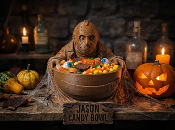 Caja o estuche: Jason Voorhees Halloween Candy - Key Bowl — vista de referencia 3