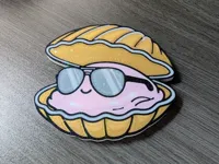 Clam wearing sunglasses