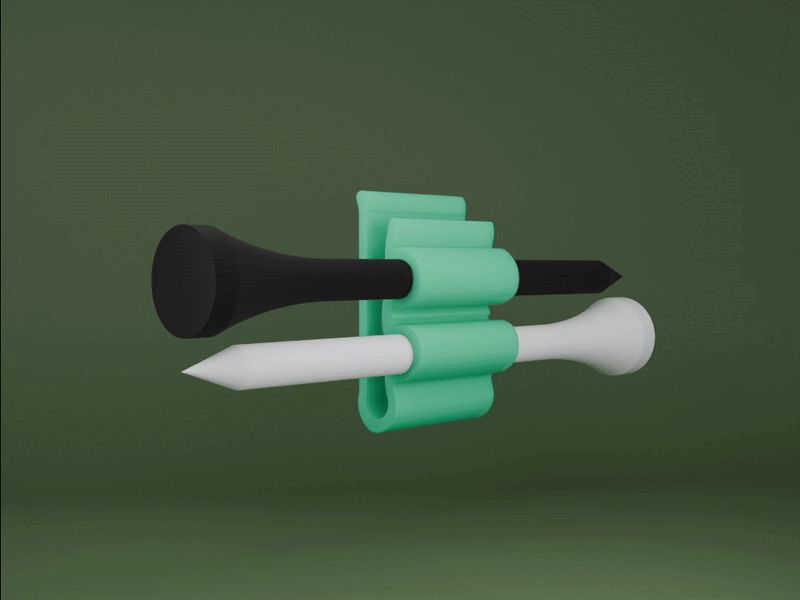 Golf Tee Hat Clip