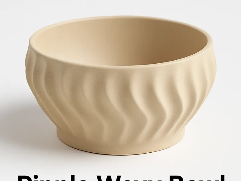 Ripple Wavy Bowl – Modern Decor