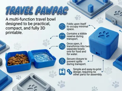 TRAVEL PAWPAC - Travel dog feeder