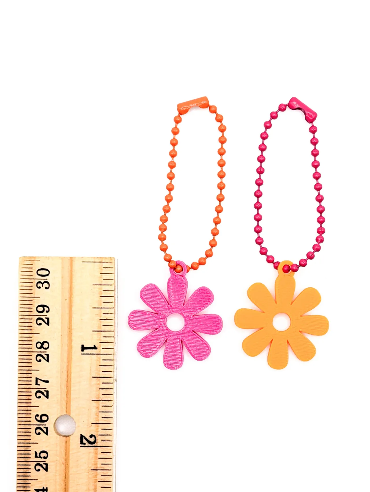 Cute Daisy Flower Keychain/Earrings view 3