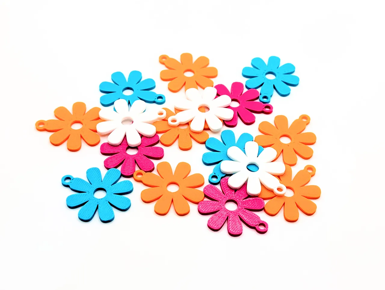 Cute Daisy Flower Keychain/Earrings view 4