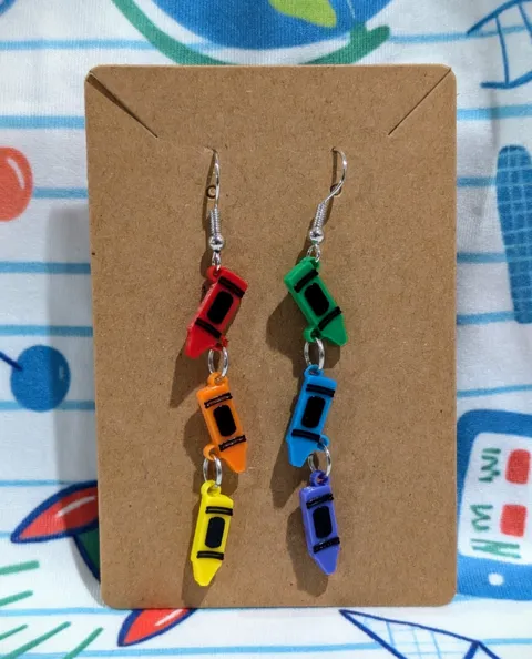 Crayon Earrings view 2