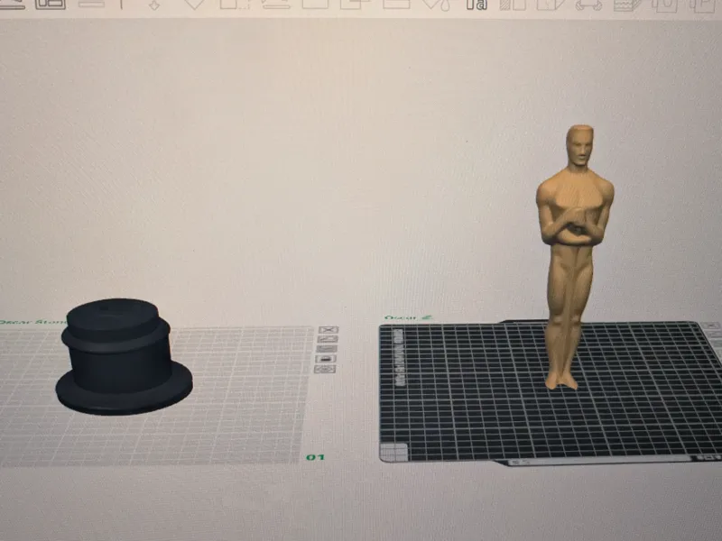Oscar inspired award trophy