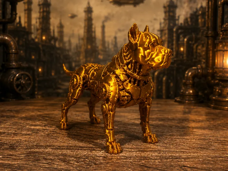 American Pit Bull Terrier - Steampunk - Dog