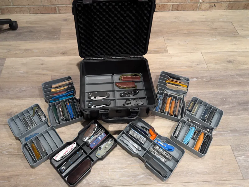 Knife Storage Trays for Lugecase 